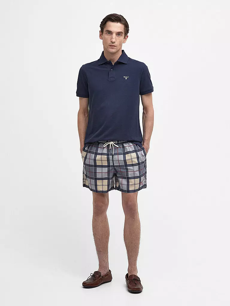 BARBOUR | Badeshorts TARTAN STAPLE | Gris