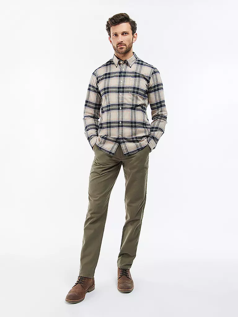BARBOUR | Camisa de franela Slim Fit | Beige