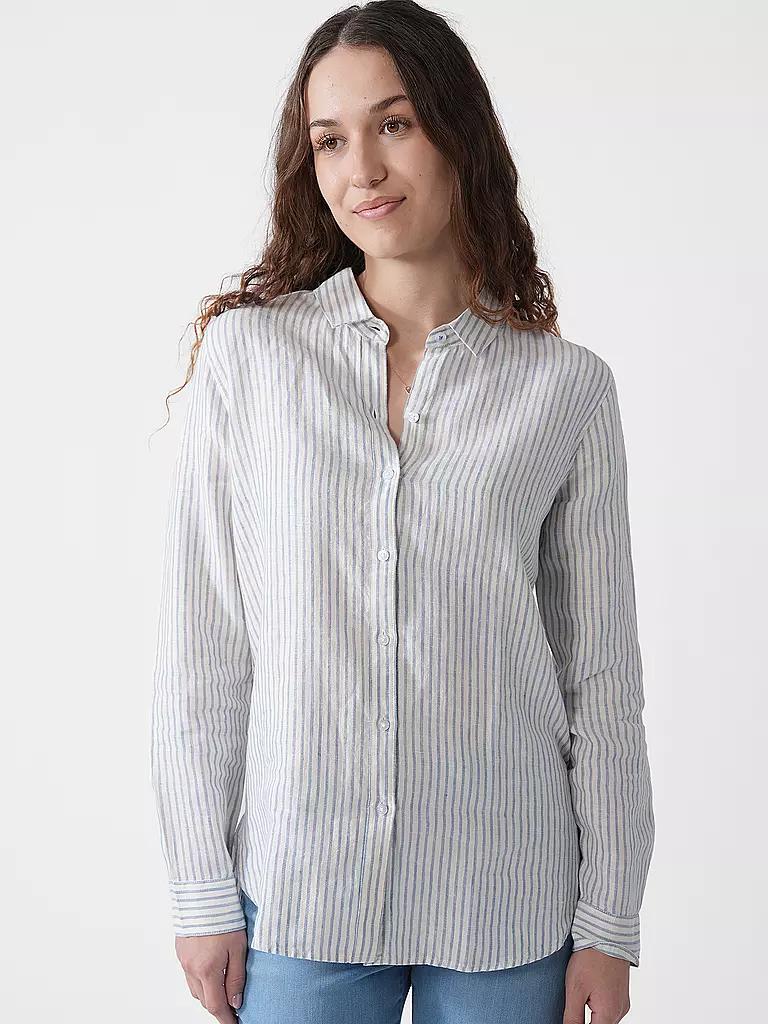 BARBOUR | Camisa de lino MARINE | Azul claro