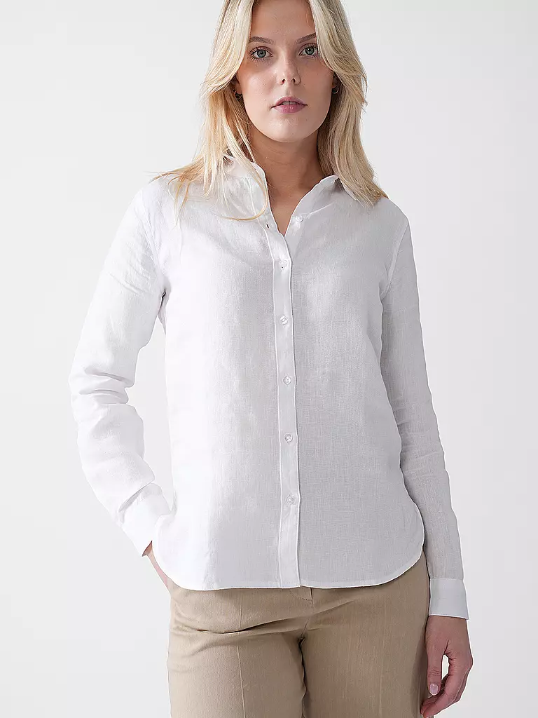 BARBOUR | Camisa de lino MARINE | Blanco