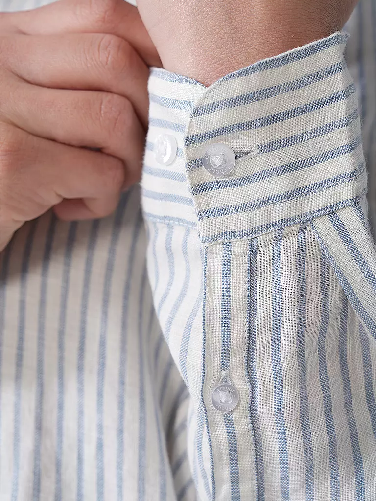 BARBOUR | Camisa de lino MARINE | Azul claro
