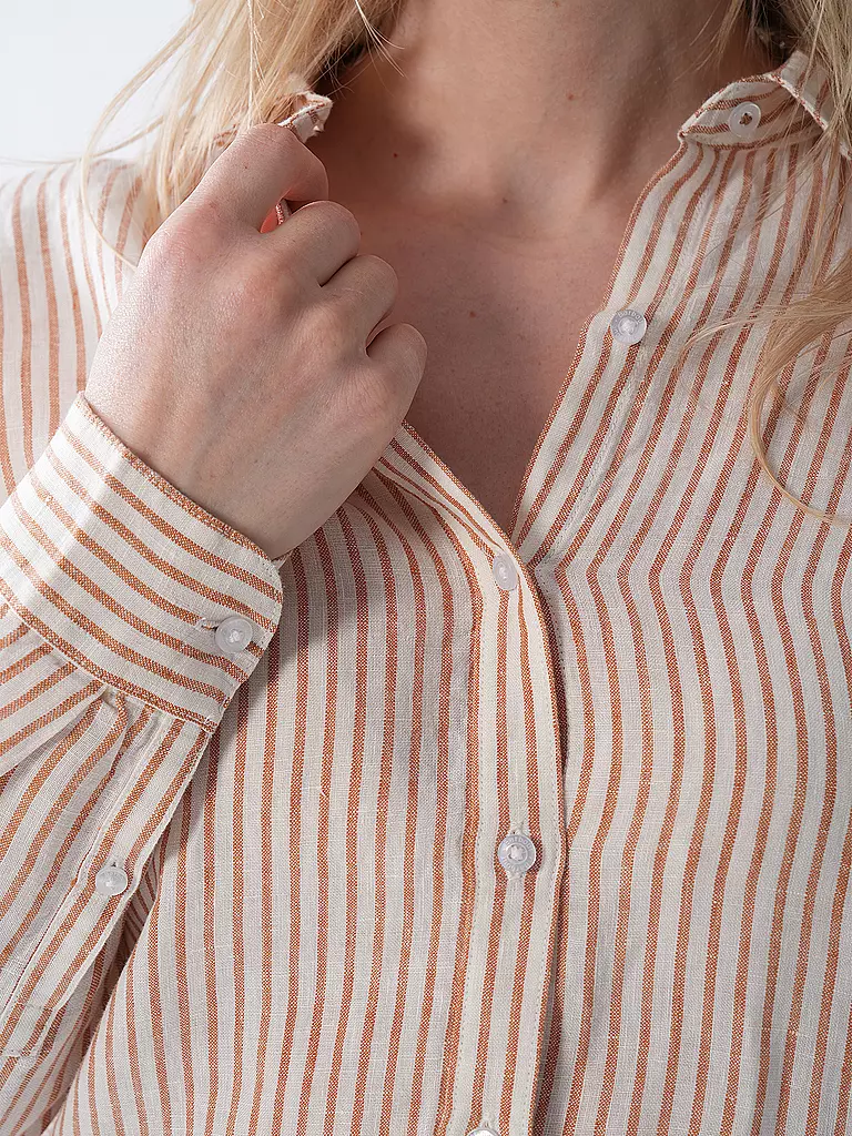 BARBOUR | Camisa de lino MARINE | Marrón