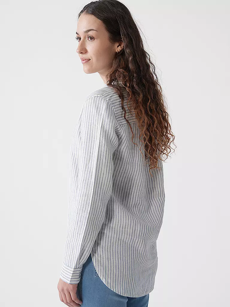 BARBOUR | Camisa de lino MARINE | Azul claro