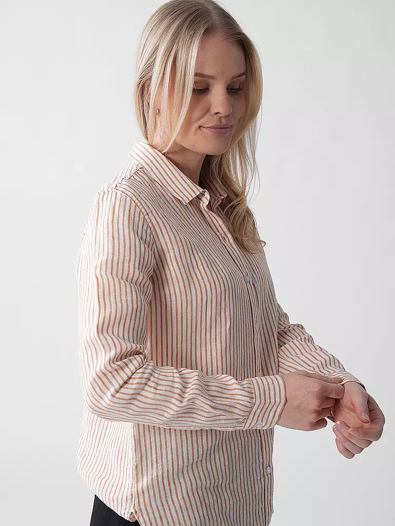 BARBOUR | Camisa de lino MARINE | Marrón