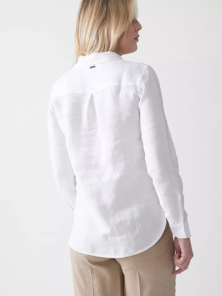 BARBOUR | Camisa de lino MARINE | Blanco