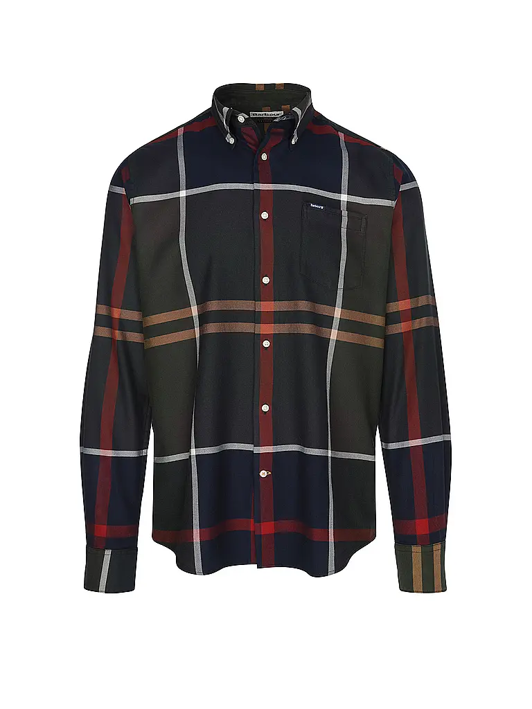 BARBOUR | Camisa Slim Fit DUNOON | Verde oscuro