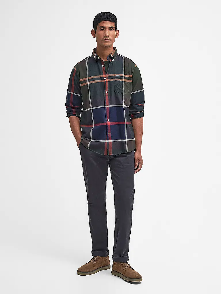 BARBOUR | Camisa Slim Fit DUNOON | Oliva