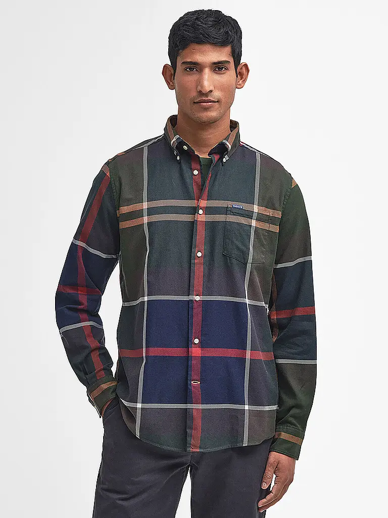 BARBOUR | Camisa Slim Fit DUNOON | Oliva