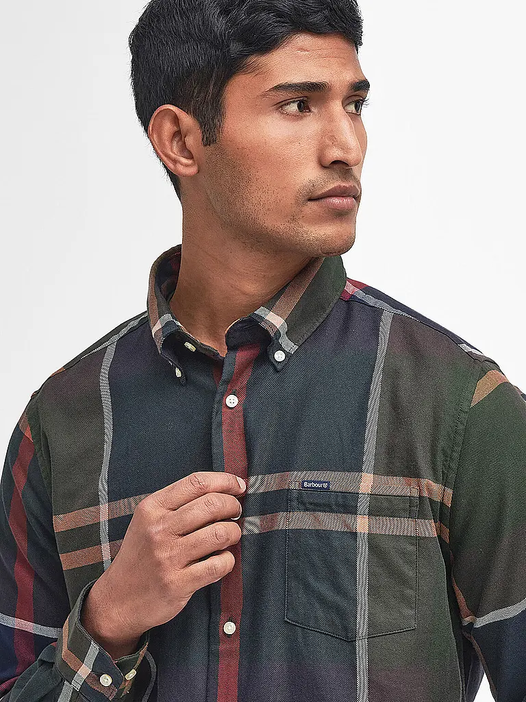BARBOUR | Camisa Slim Fit DUNOON | Oliva