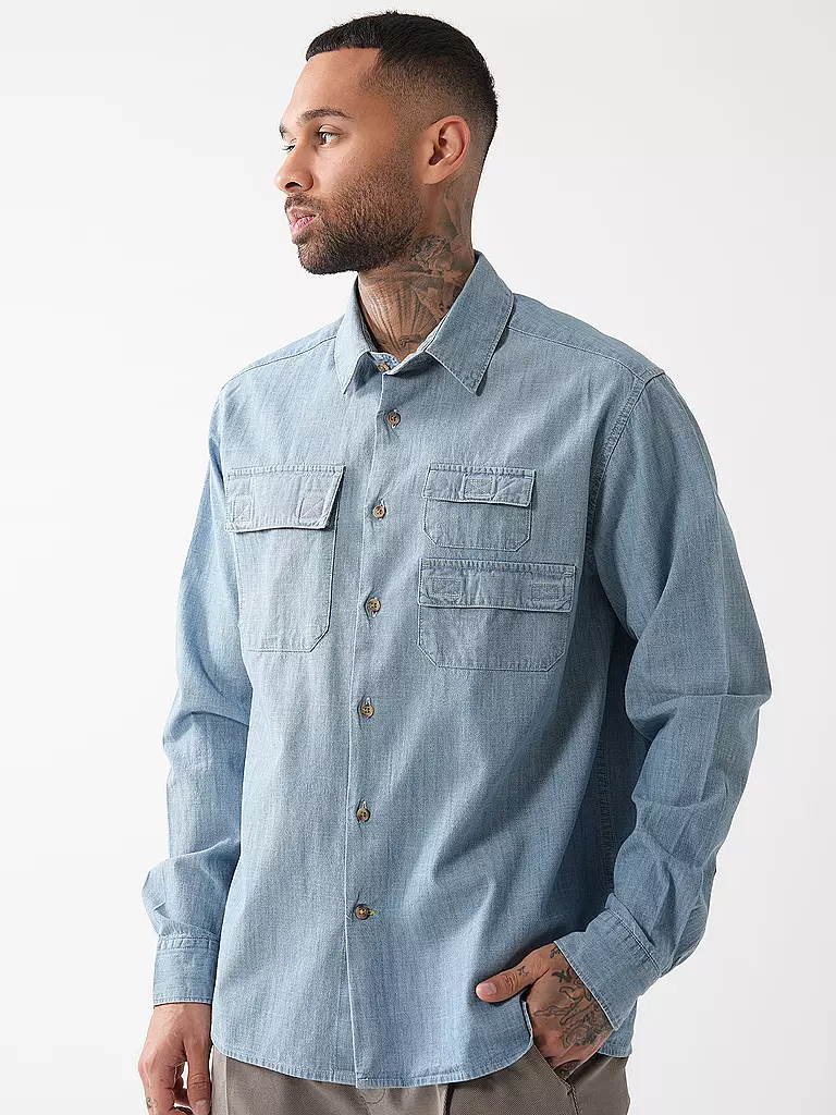 BARBOUR | Camisa vaquera | Azul claro