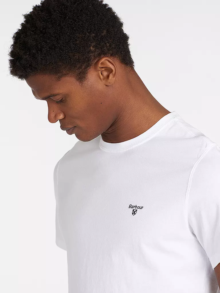 BARBOUR | Camiseta de corte regular | Blanco