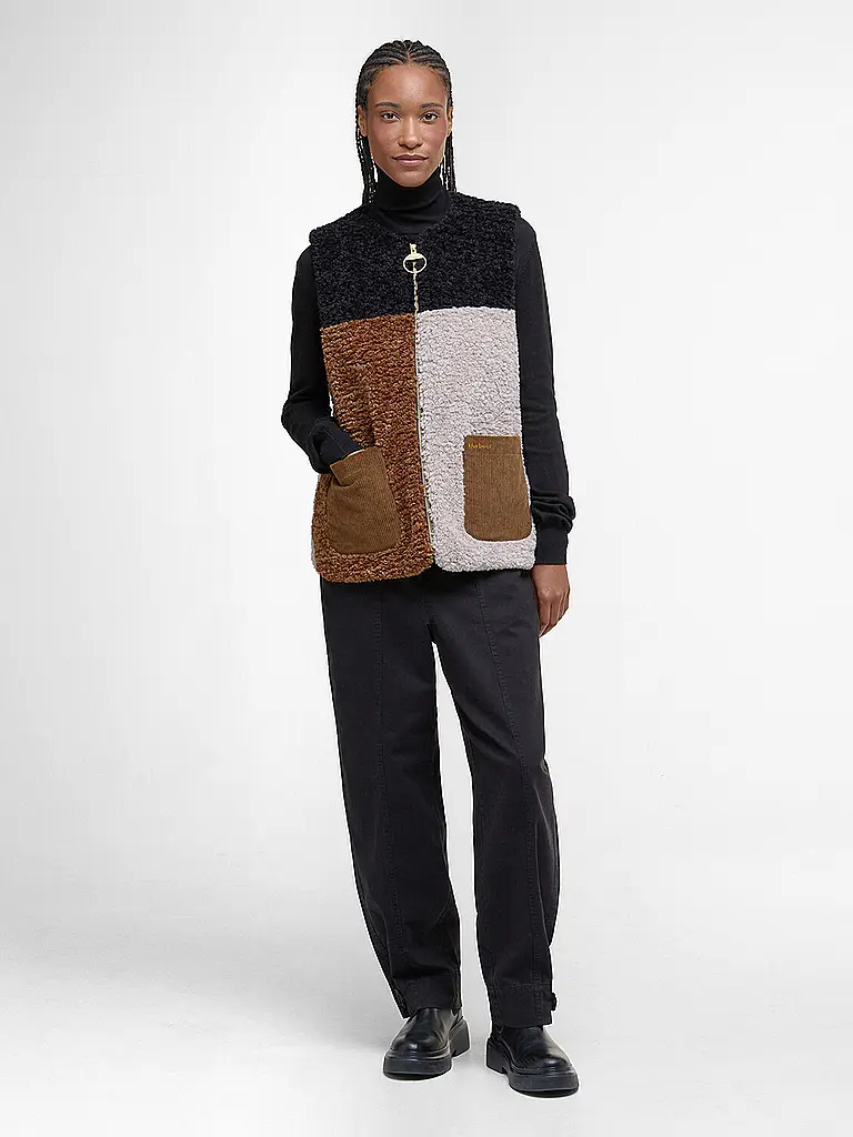 BARBOUR | Chaleco con aspecto de piel CATHY | Beige