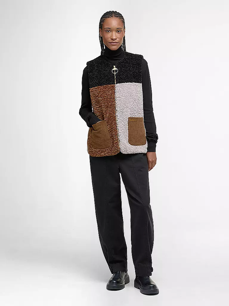 BARBOUR | Chaleco con aspecto de piel CATHY | Crema