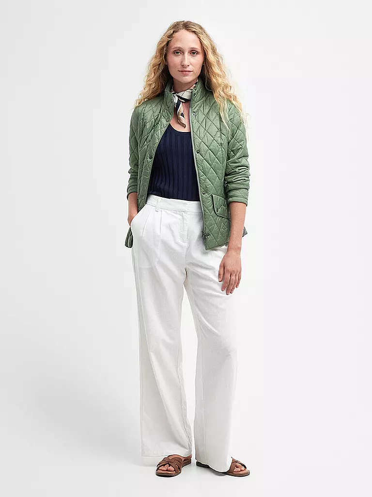 BARBOUR | Chaqueta acolchada FLYWEIGHT CAVALRY | Verde claro