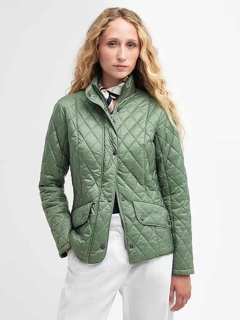 BARBOUR | Chaqueta acolchada FLYWEIGHT CAVALRY | Verde claro