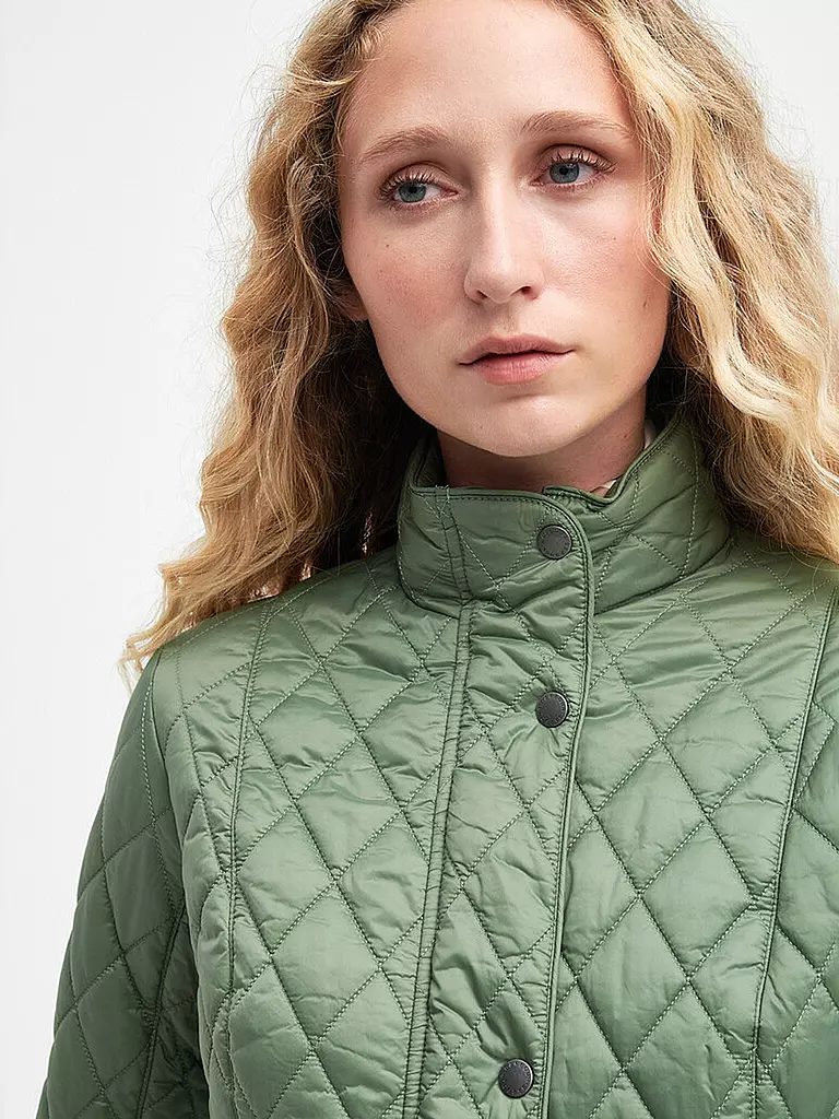 BARBOUR | Chaqueta acolchada FLYWEIGHT CAVALRY | Verde claro
