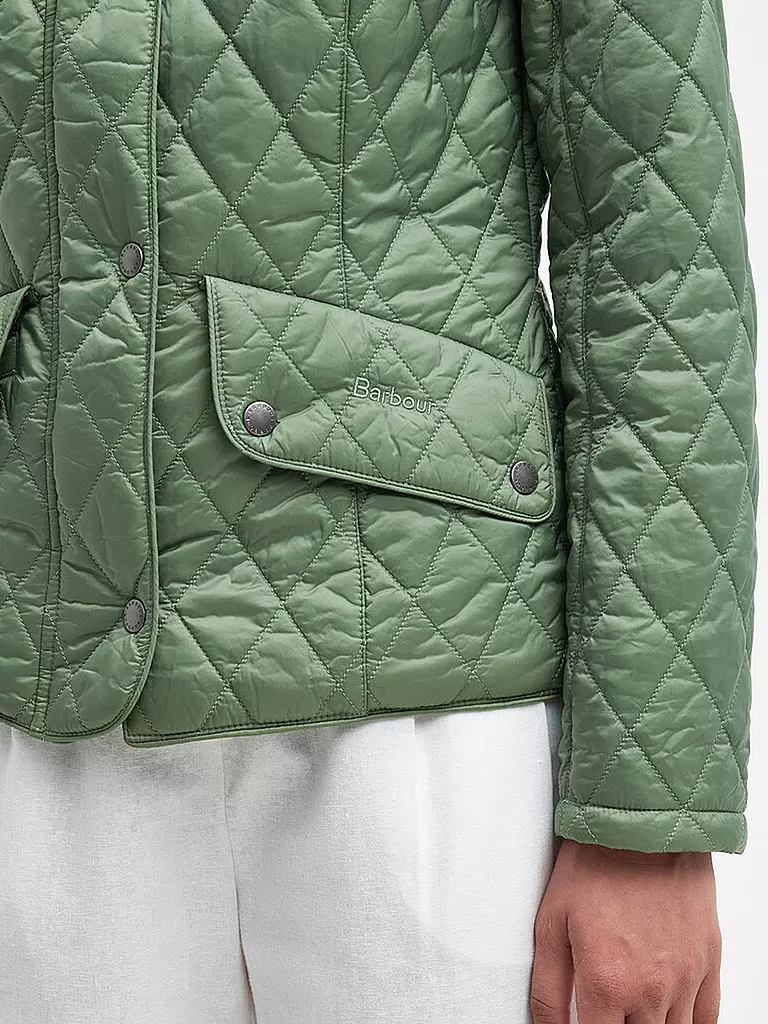 BARBOUR | Chaqueta acolchada FLYWEIGHT CAVALRY | Verde claro