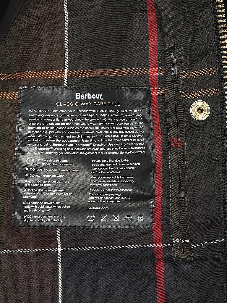 BARBOUR | Chaqueta acolchada ligera BEADNELL WAX JACKET | Negro