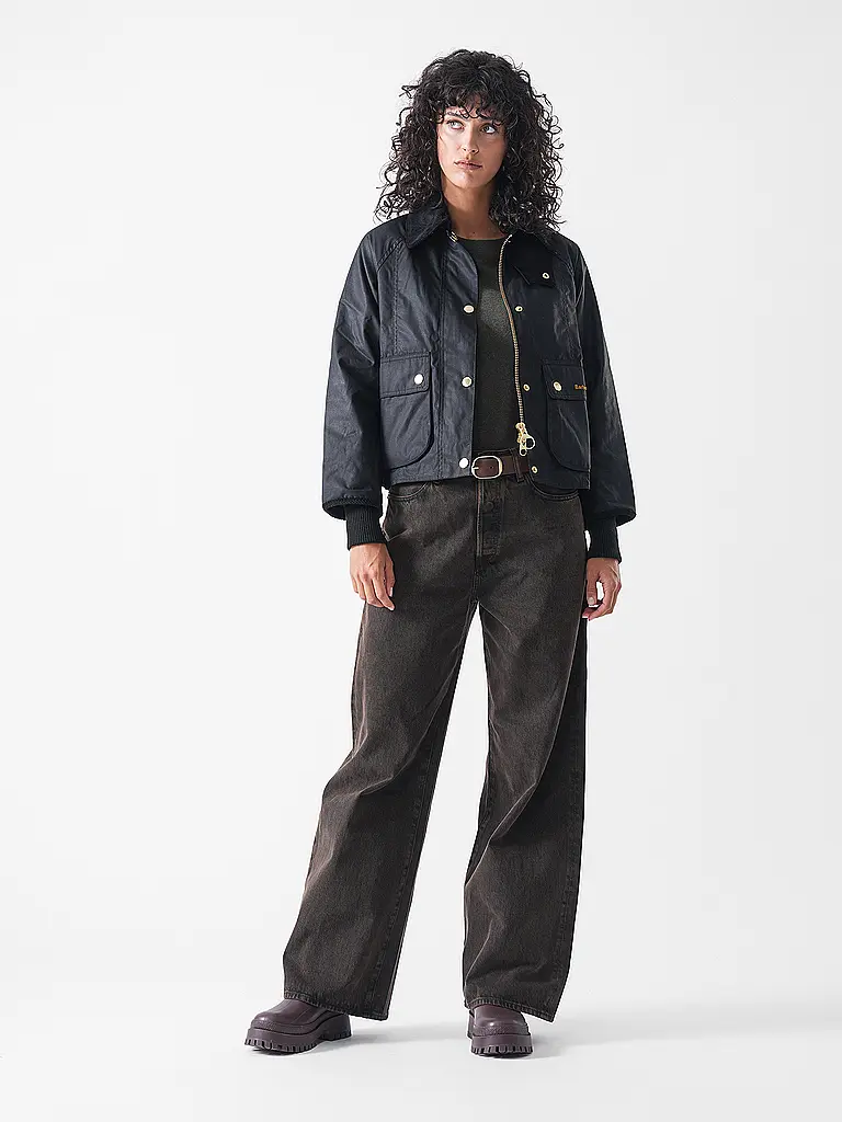 BARBOUR | Chaqueta acolchada ligera BEADNELL WAX JACKET | Negro