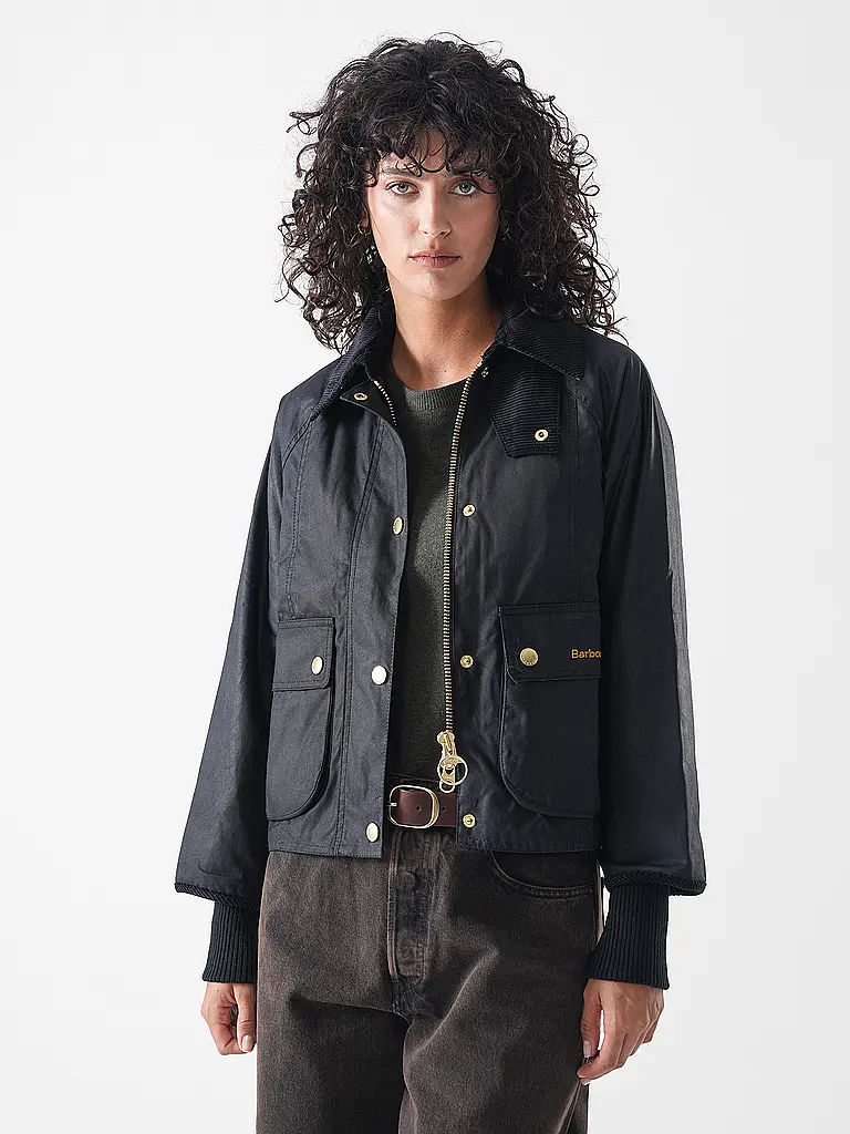 BARBOUR | Chaqueta acolchada ligera BEADNELL WAX JACKET | Negro