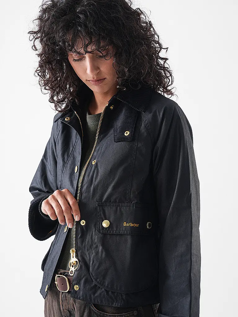 BARBOUR | Chaqueta acolchada ligera BEADNELL WAX JACKET | Negro