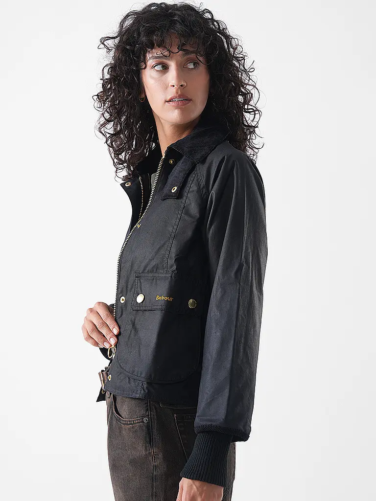 BARBOUR | Chaqueta acolchada ligera BEADNELL WAX JACKET | Negro