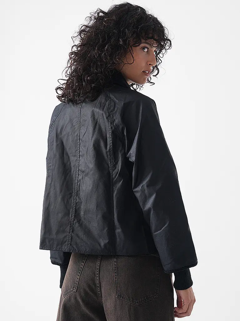 BARBOUR | Chaqueta acolchada ligera BEADNELL WAX JACKET | Negro