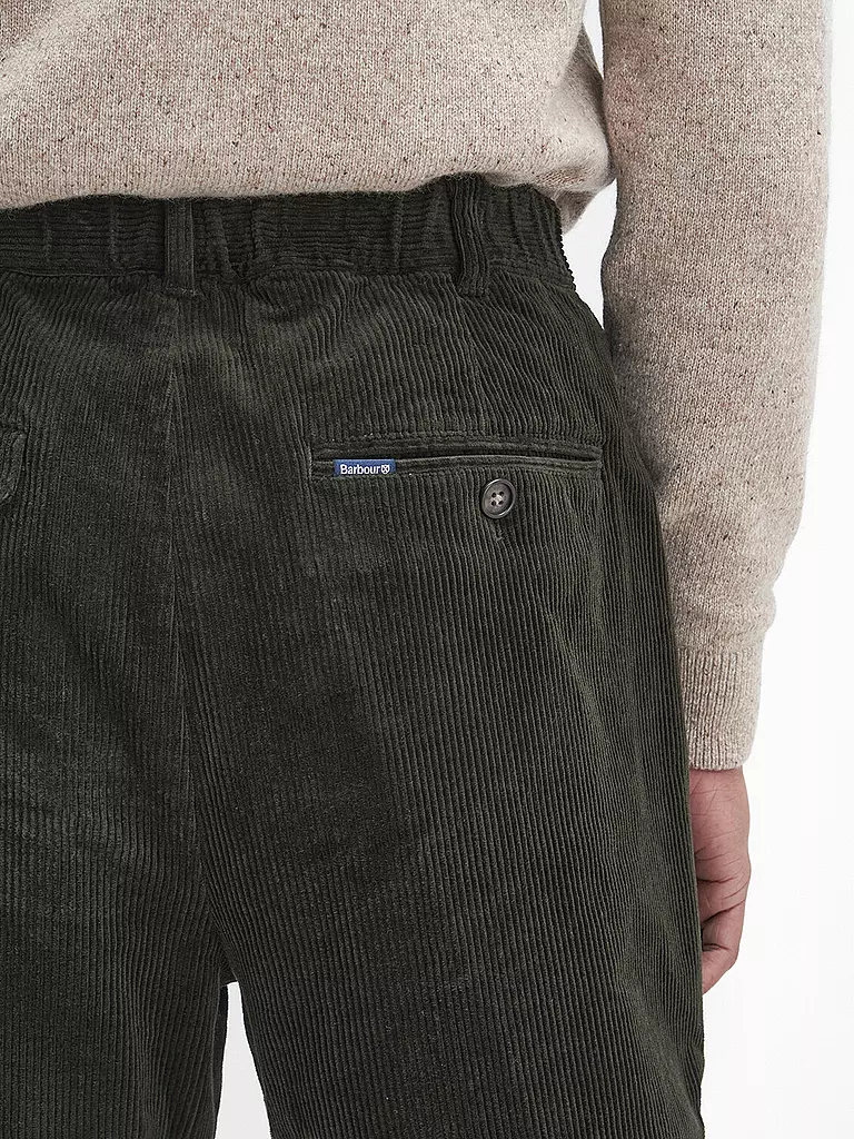 BARBOUR | Cordhose Relaxed Fit | Oliva