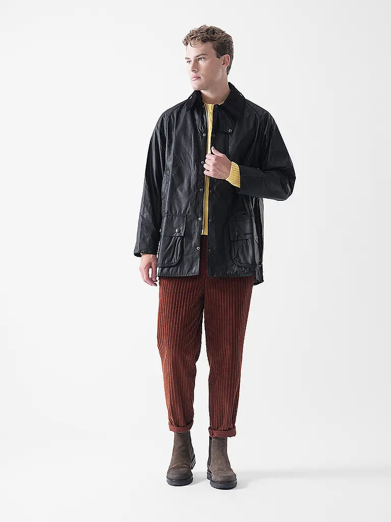 BARBOUR | Fieldjacket BEAUFORT WAX | Negro