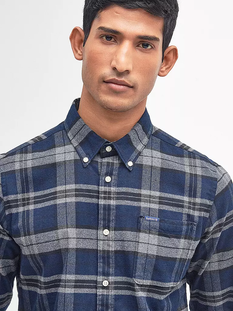 BARBOUR | Flanellhemd Slim Fit  | Gris