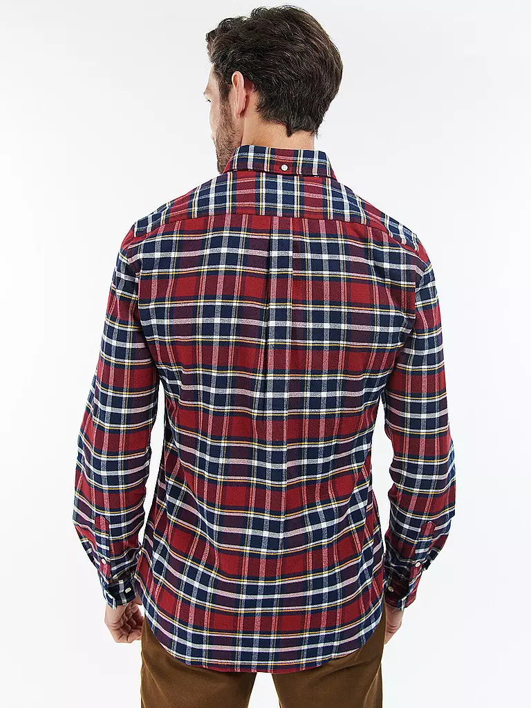 BARBOUR | Flanellhemd Slim Fit BEDSOM | Rojo
