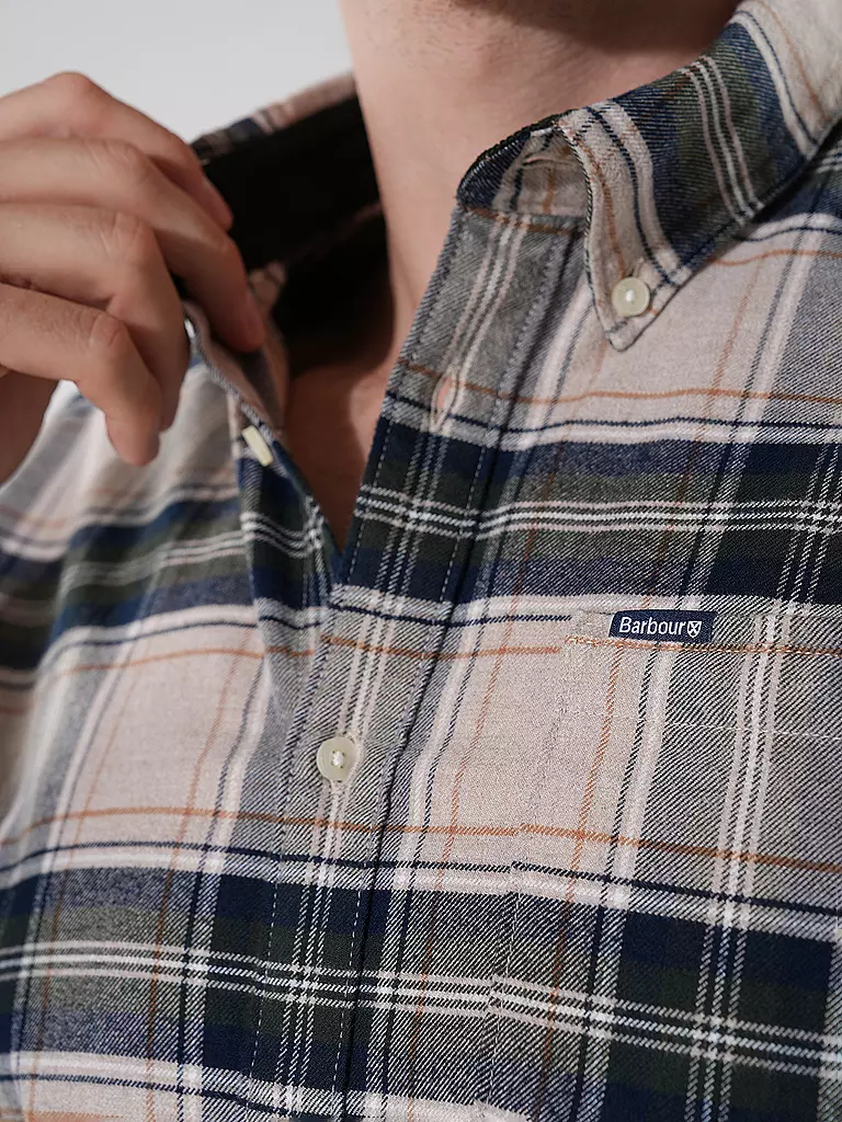 BARBOUR | Flanellhemd Slim Fit BEDSOM | Beige