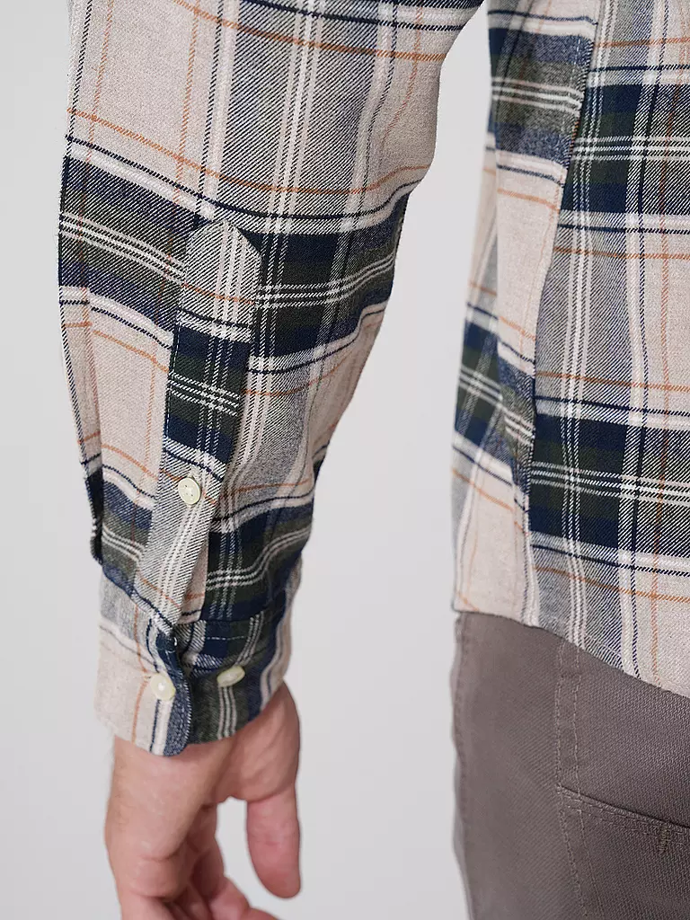 BARBOUR | Flanellhemd Slim Fit BEDSOM | Beige