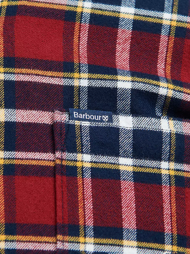 BARBOUR | Flanellhemd Slim Fit BEDSOM | Rojo