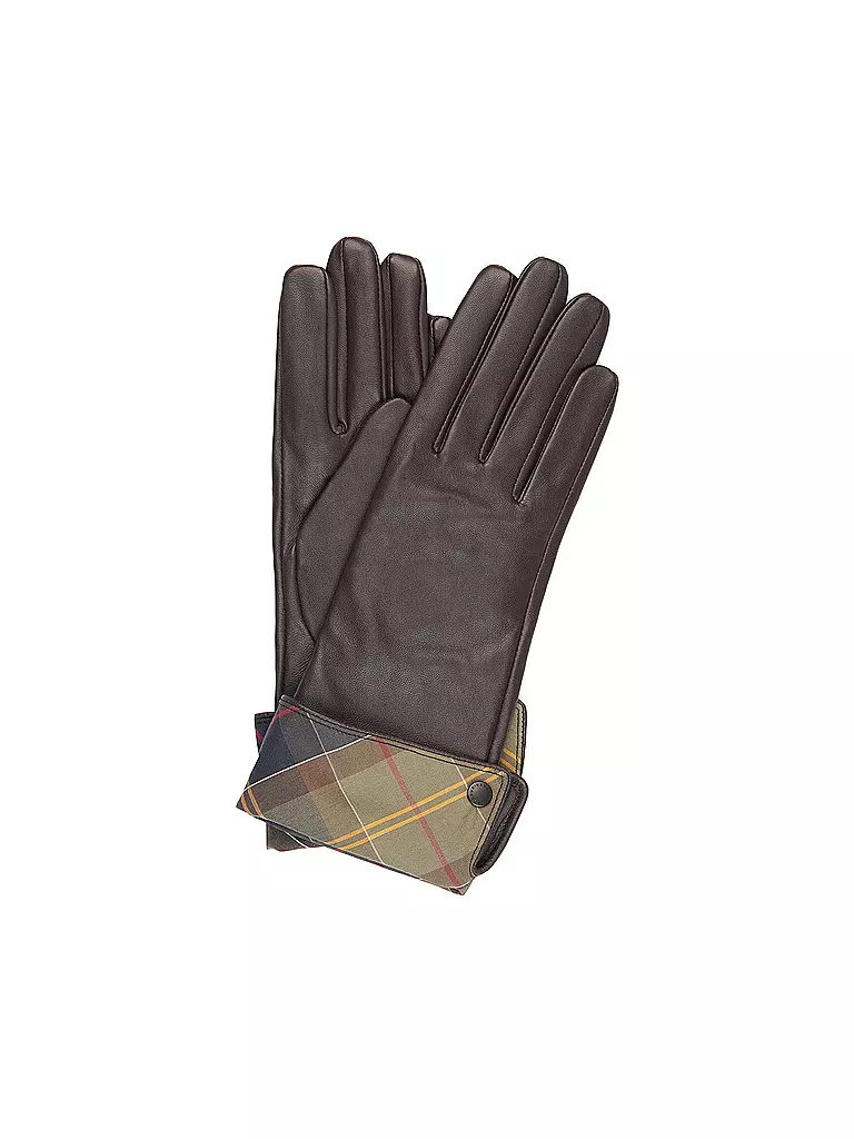 BARBOUR | Guantes de cuero LADY JANE | Marrón