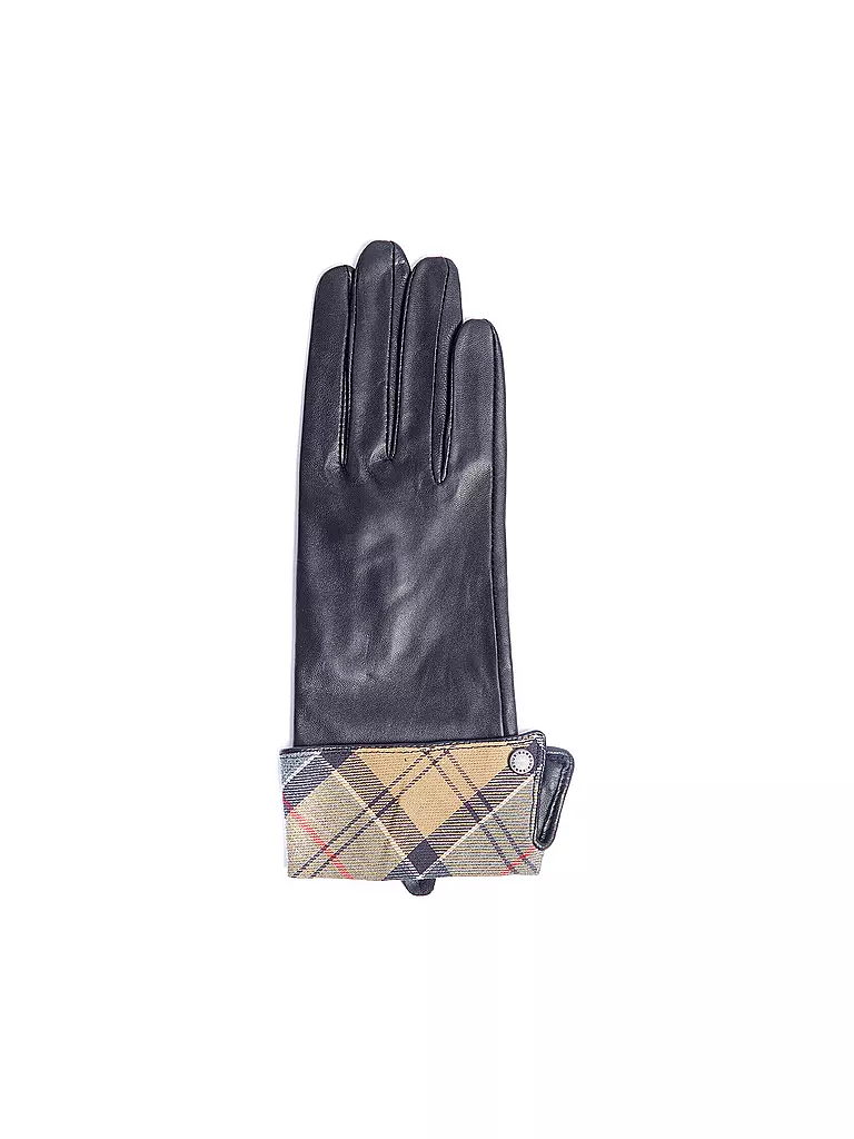 BARBOUR | Guantes de cuero LADY JANE | Negro