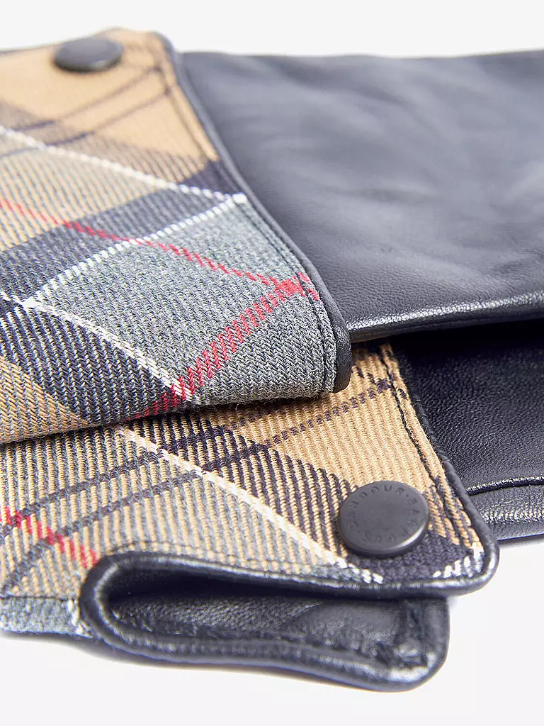 BARBOUR | Guantes de cuero LADY JANE | Negro
