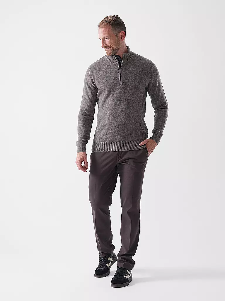 BARBOUR | Jersey Troyer HOLDIN | hellbraun