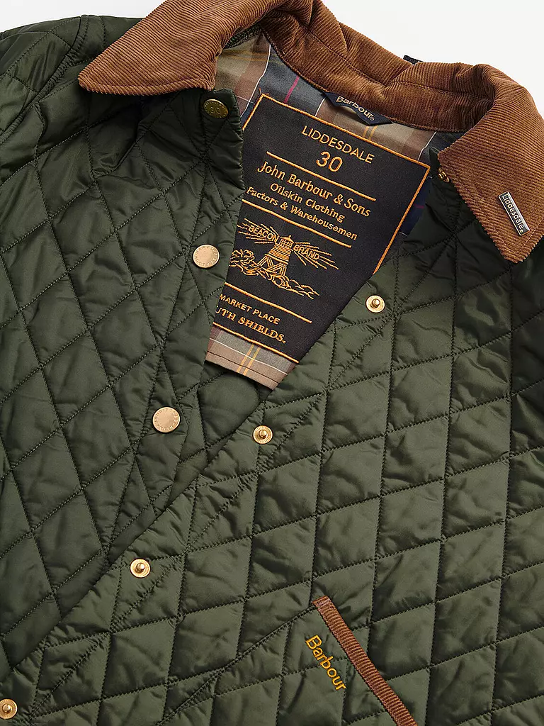 BARBOUR | Leichtsteppjacke LIDDESDALE | Oliva