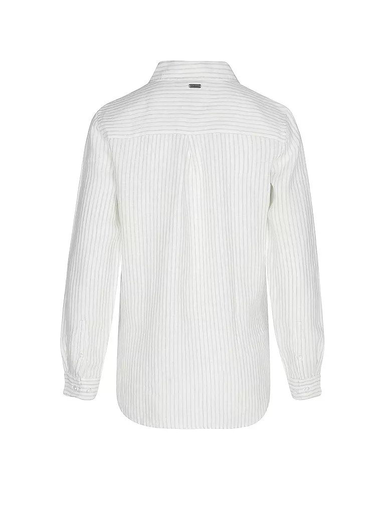 BARBOUR | Leinenhemd MARINE | Crema