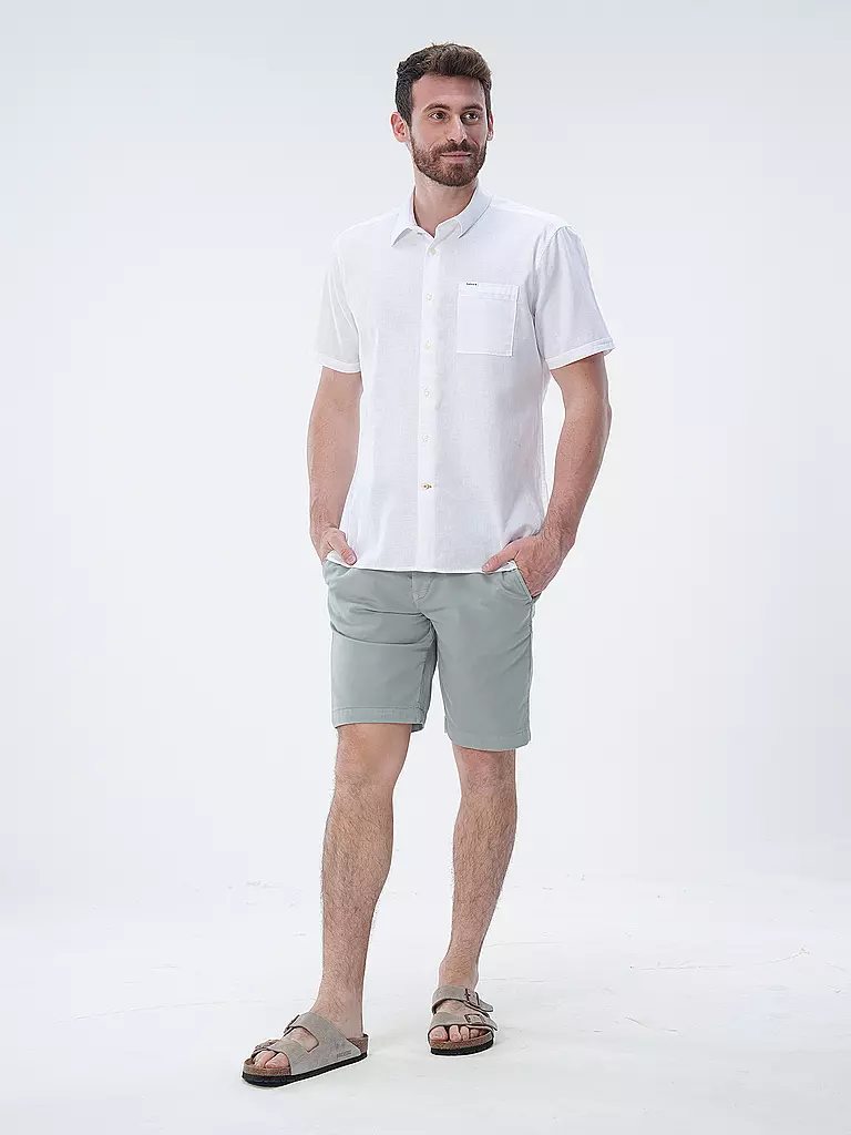 BARBOUR | Leinenhemd NELSON  | Blanco