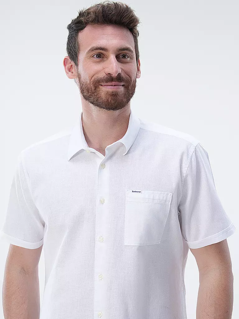 BARBOUR | Leinenhemd NELSON  | Blanco