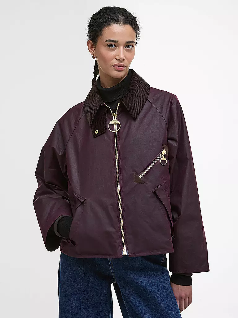 BARBOUR | Parka ARLENE WAX | Rojo oscuro