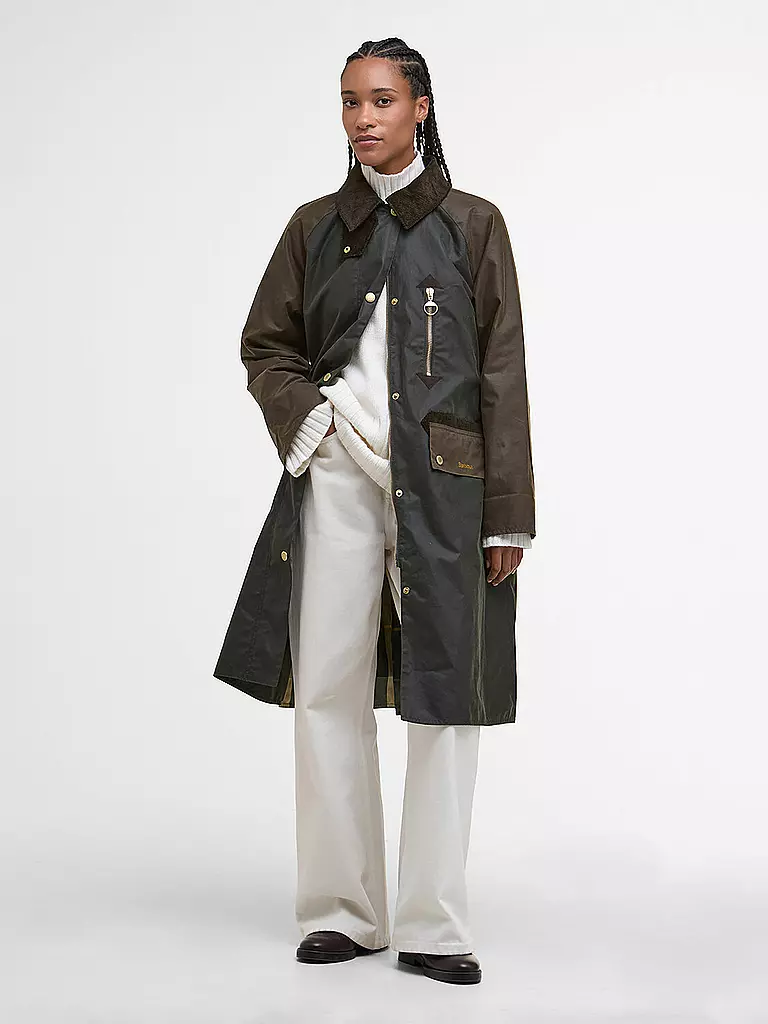 BARBOUR | Parka EVETTE WAX | Oliva