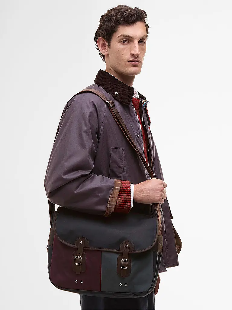 BARBOUR | Paul Smith loves Barbour Bolso bandolera Wax Tarras | Azul