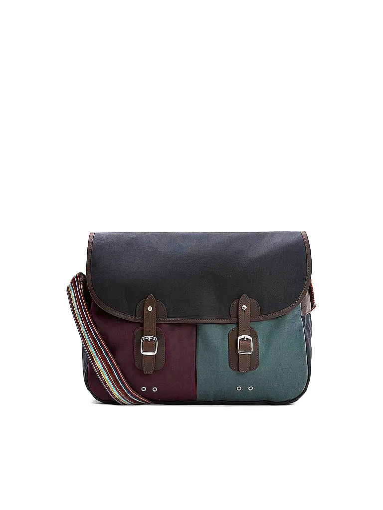 BARBOUR | Paul Smith loves Barbour Bolso bandolera Wax Tarras | Azul
