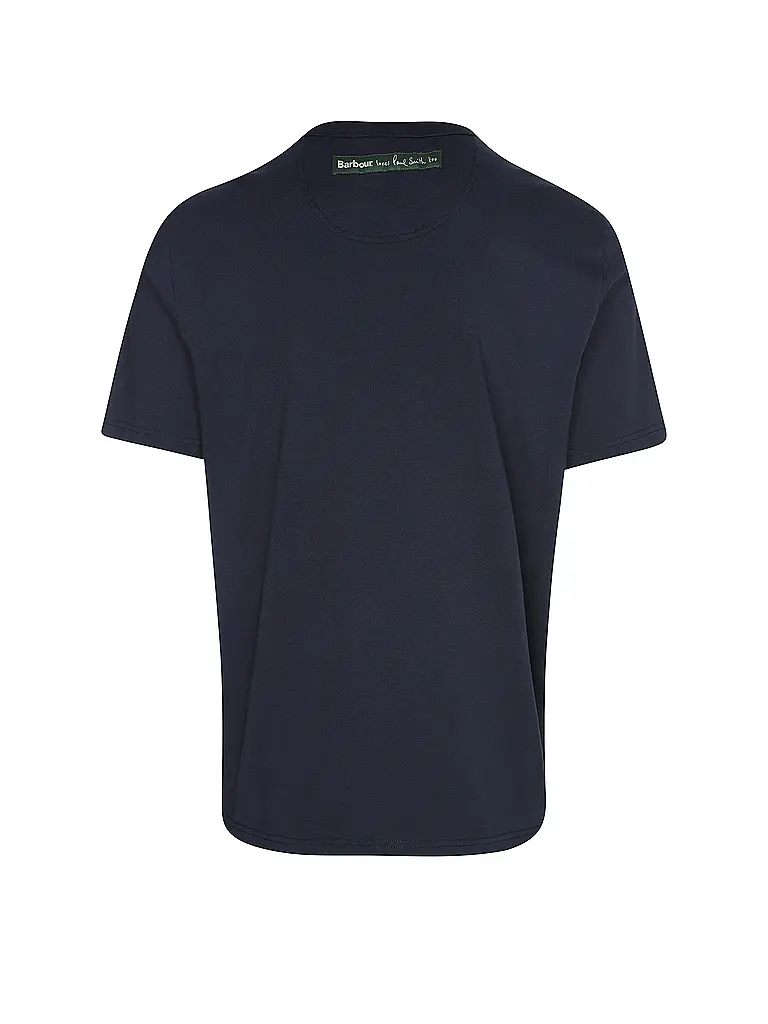 BARBOUR | Paul Smith loves Barbour Camiseta con gráfico de lata de cera | Azul oscuro