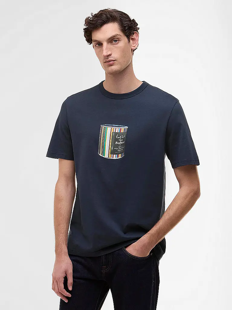 BARBOUR | Paul Smith loves Barbour Camiseta con gráfico de lata de cera |