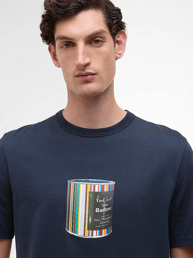 BARBOUR | Paul Smith loves Barbour Camiseta con gráfico de lata de cera |