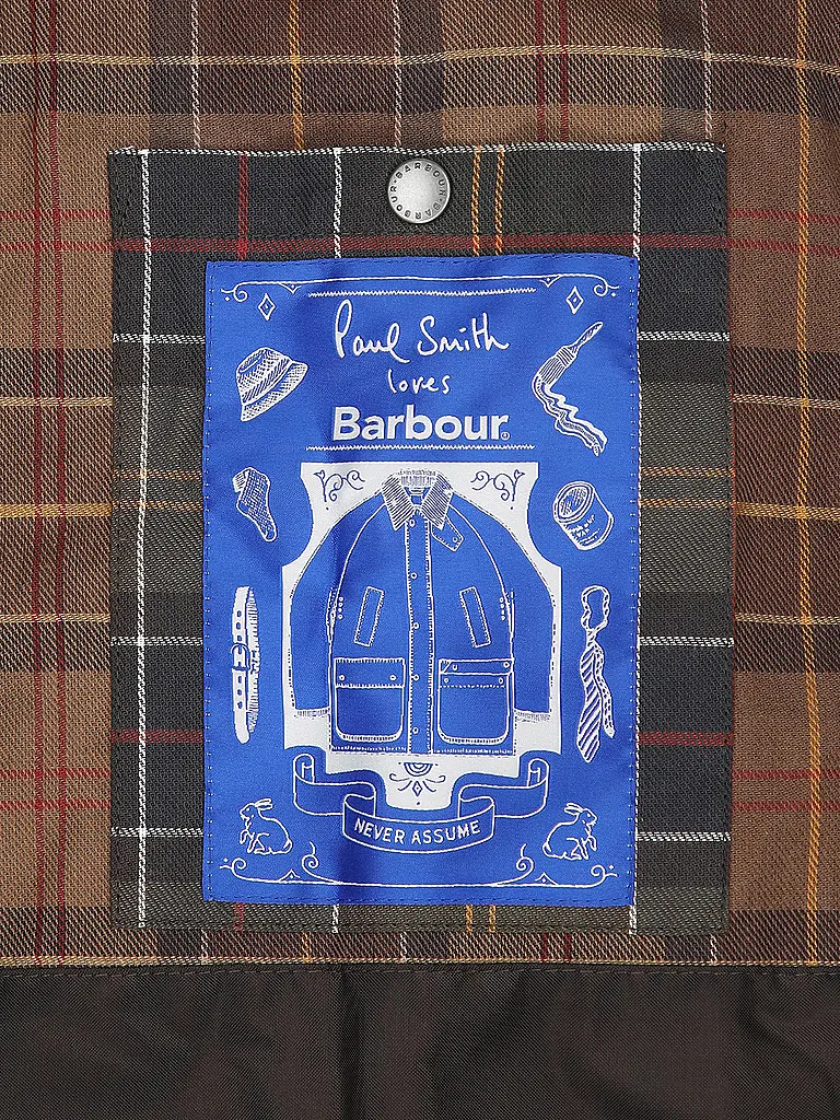 BARBOUR | Paul Smith loves Barbour Chaqueta encerada a rayas de gran tamaño Bedale |
